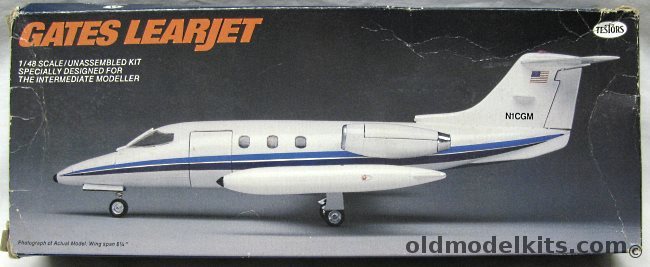 Testors 1/48 Learjet 25 (Lear Jet), 401 plastic model kit